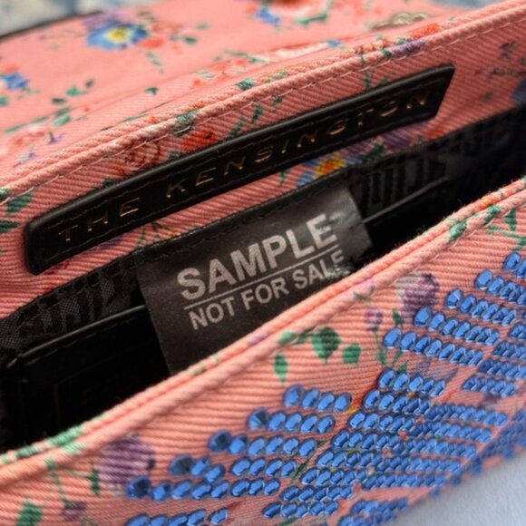 🆕 KURT GEIGER LONDON 🧿 NWOTMini Floral Fabric Embellished Kensington *SAMPLE* - Picture 15 of 15